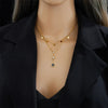 Double Chain Stars Pendent