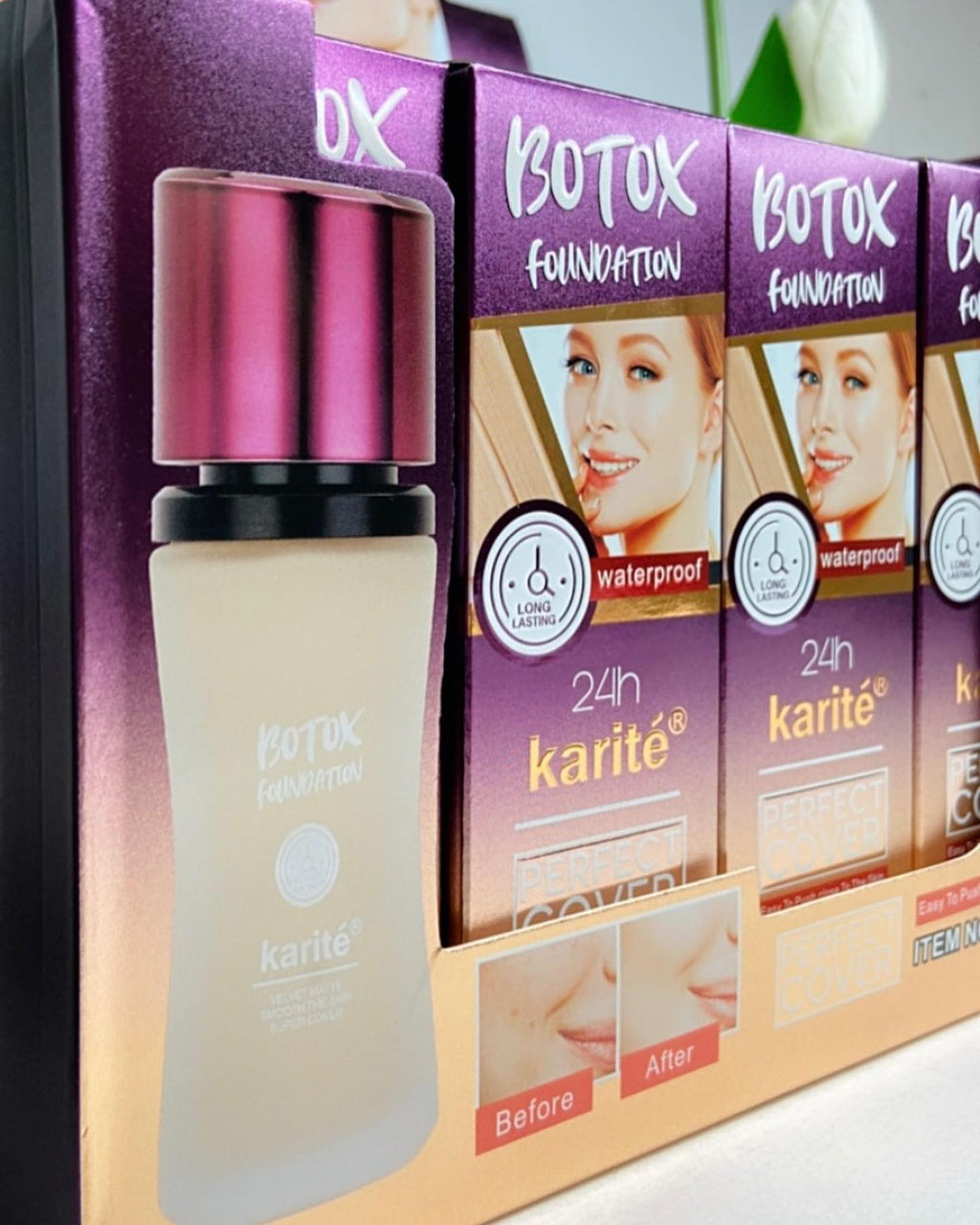 Botox Foundation Karité 24h Waterproof – Long Lasting Perfect Cover