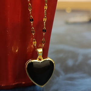 New Love Pendant Necklace Enamel Heart Pendant