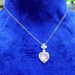 Pink & Silver Heart Necklace