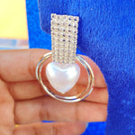 Round Earrings With Hearts