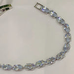 Elegant Silver Crystal Tennis Bracelet for Women – Sparkling Statement Jewelry