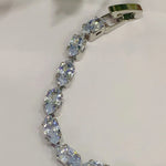 Elegant Silver Crystal Tennis Bracelet for Women – Sparkling Statement Jewelry