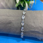 Elegant Silver Crystal Tennis Bracelet for Women – Sparkling Statement Jewelry