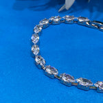 Elegant Silver Crystal Tennis Bracelet for Women – Sparkling Statement Jewelry