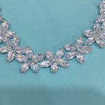 Floral Crystal Bracelet for Women – Elegant Marquise-Cut Flower Design