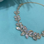 Floral Crystal Bracelet for Women – Elegant Marquise-Cut Flower Design