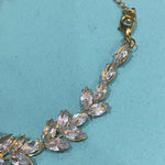 Floral Crystal Bracelet for Women – Elegant Marquise-Cut Flower Design