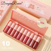 5 Pcs Dragon Ranee Peach Mini Lipstick Set | Long Lasting Makeup Waterproof Lipstick (random Color)