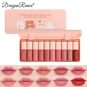 5 Pcs Dragon Ranee Peach Mini Lipstick Set | Long Lasting Makeup Waterproof Lipstick (random Color)