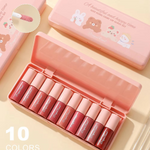 5 Pcs Dragon Ranee Peach Mini Lipstick Set | Long Lasting Makeup Waterproof Lipstick (random Color)