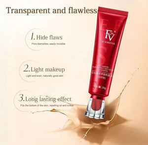 Fv Sk-forever Liquid Foundation – Lightweight Oil-control Formula With Peptides & Bird’s Nest Extract – Nourishing Ivory Shade Base Makeup (30g Tube)